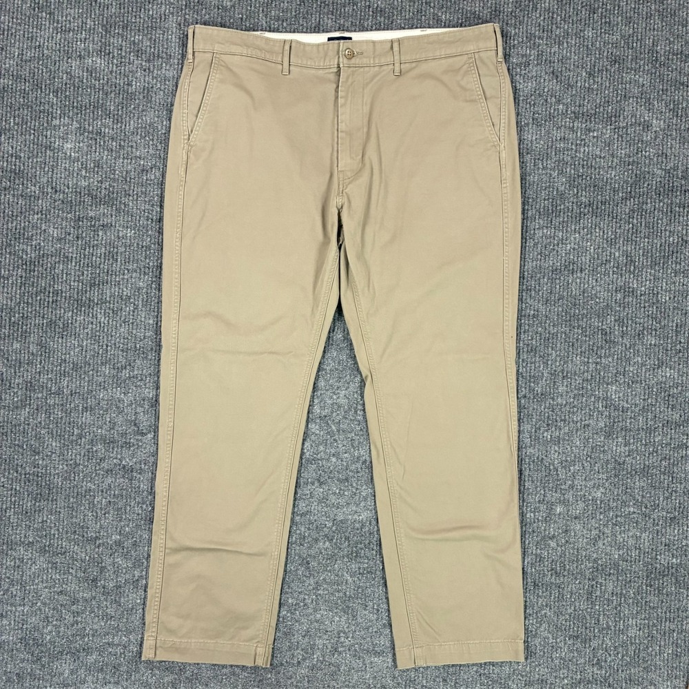 Levi's‎ Mens Chino Pants Size 40x32 Beige Flat Front Casual Business Cotton